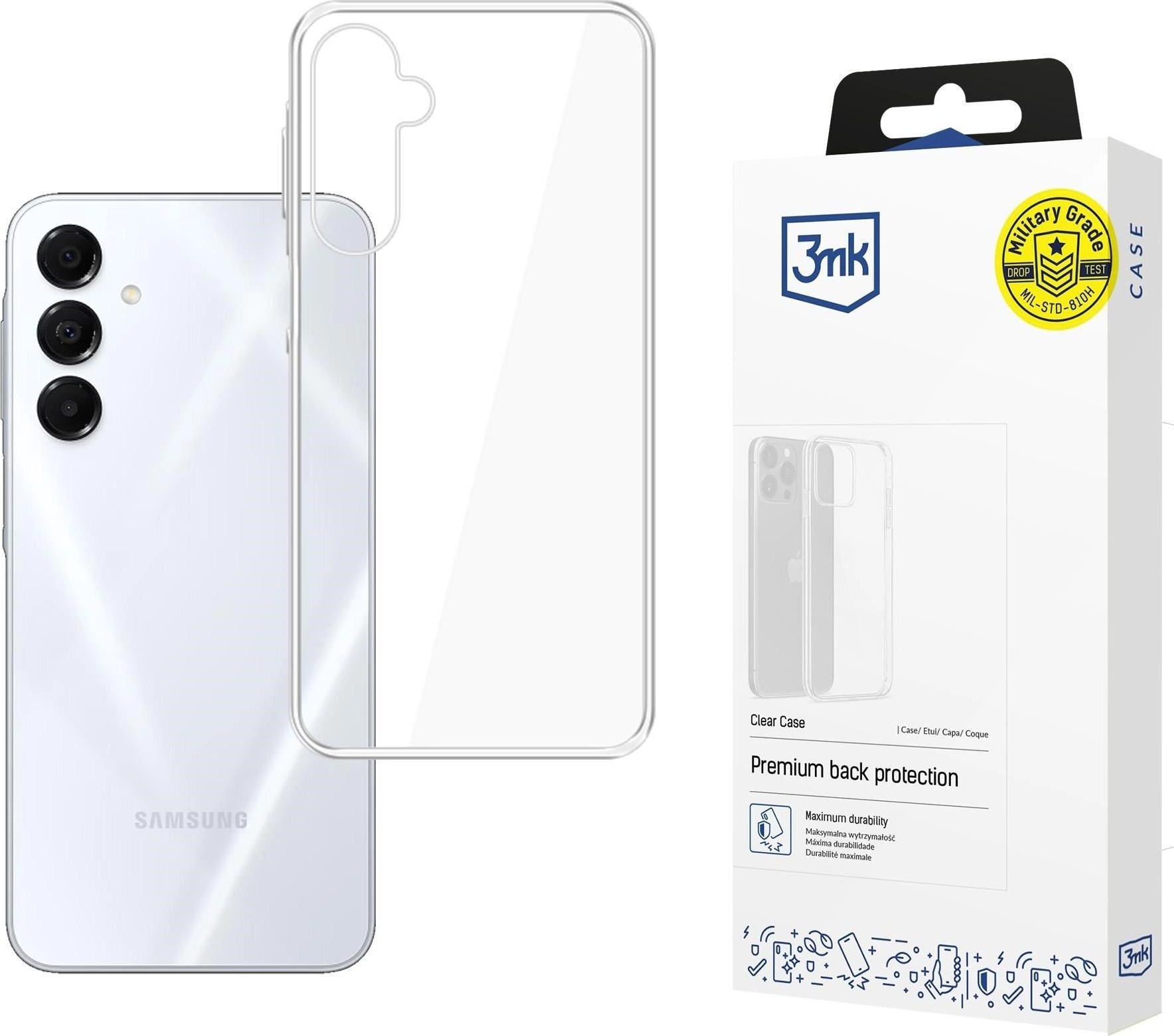 3mk ochranný kryt Clear Case pro Samsung Galaxy A17 5G/4G
