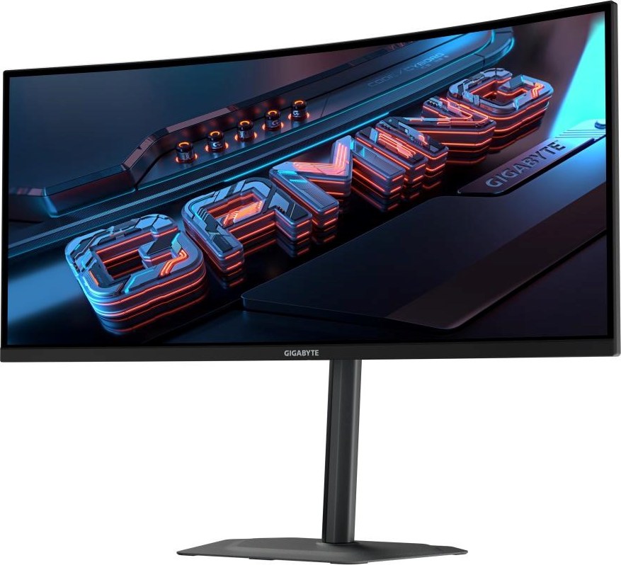 GIGABYTE LCD - 34" Gaming monitor G34WQC2, VA, 21:9, 3440x1440 QHD, 200Hz, 450 cd/m2, 1ms, 2xHDMI, 2xDP