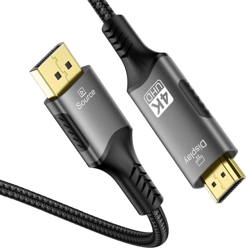 PremiumCord DisplayPort 1.4 na HDMI2.1 kabel pro rozlišení 8K@60Hz,4K@144Hz, 2m