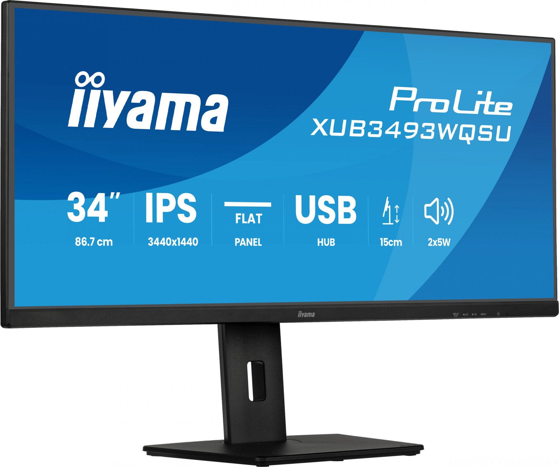 iiyama ProLite/XUB3493WQSU-B6/34"/IPS/wQHD/120Hz/1ms/Černá/3R