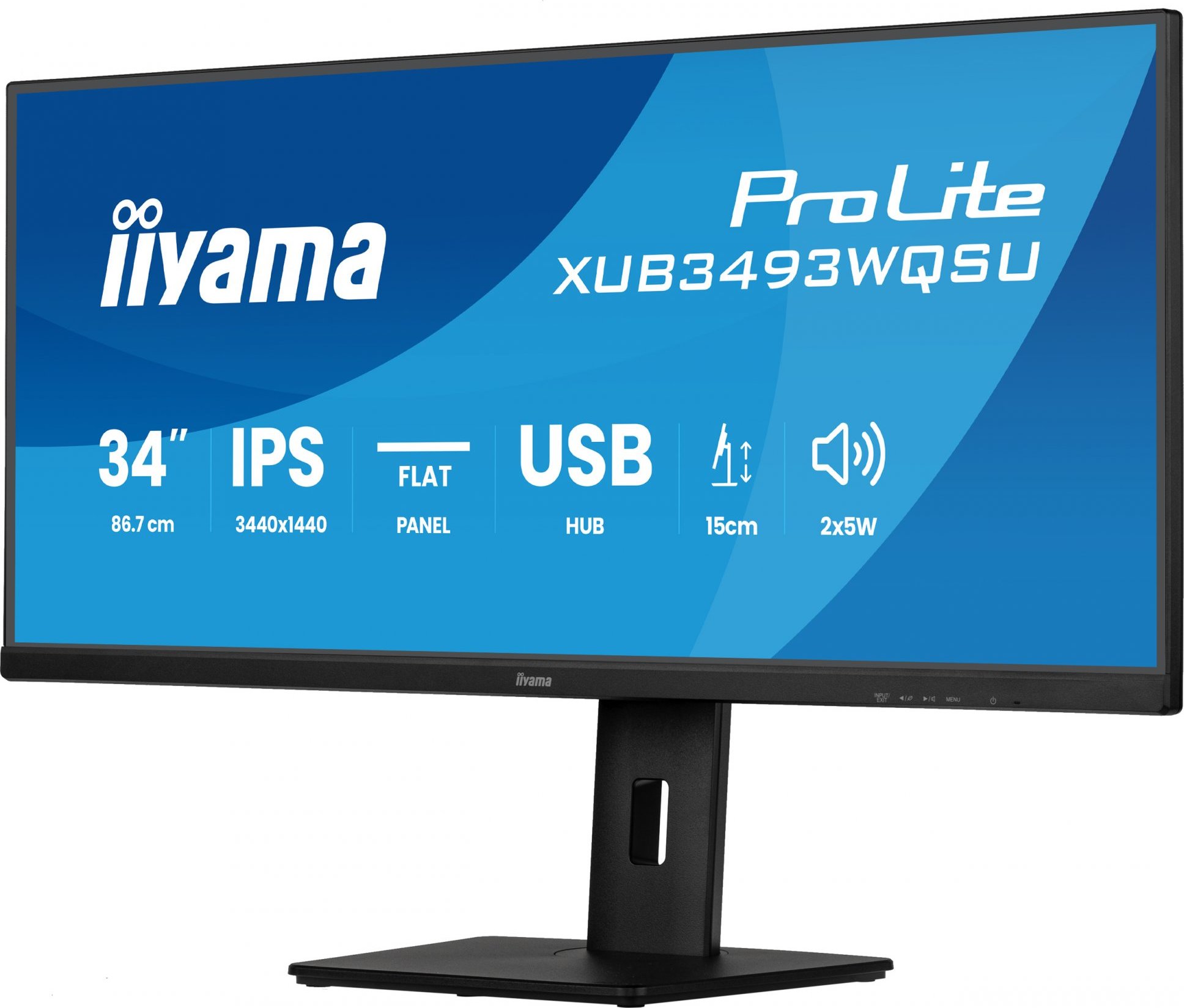iiyama ProLite/XUB3493WQSU-B6/34"/IPS/wQHD/120Hz/1ms/Černá/3R