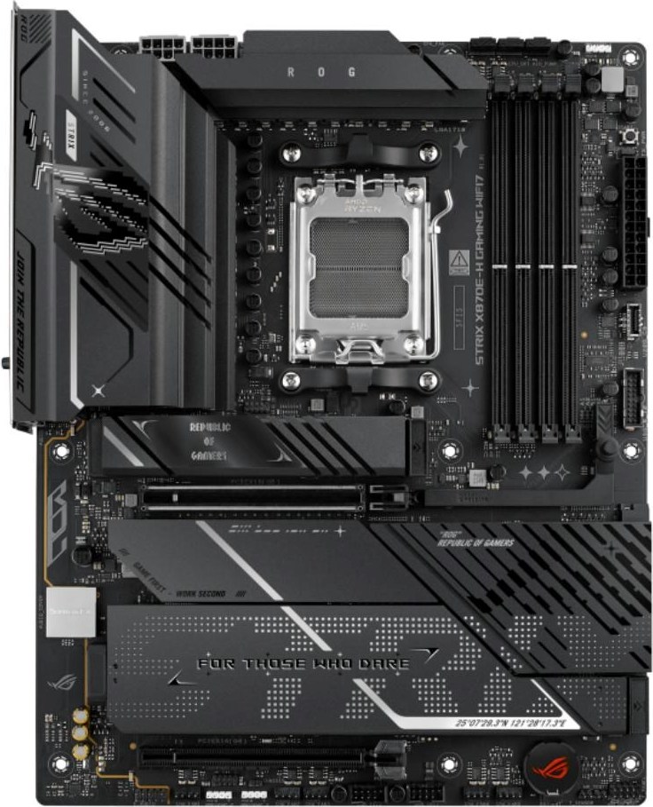 ASUS MB Sc AM5 ROG STRIX X870E-H GAMING WIFI7, 4xDDR5, 1xHDMI, 2xThunderbolt, ATX