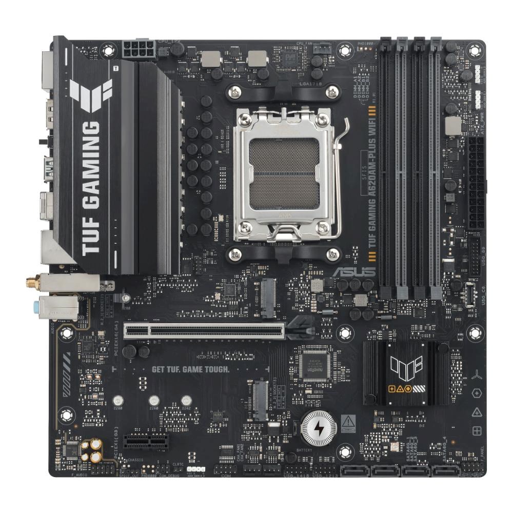 ASUS MB Sc AM5 TUF GAMING A620AM-PLUS WIFI, 4xDDR5, 2xDP, 1xHDMI, mATX