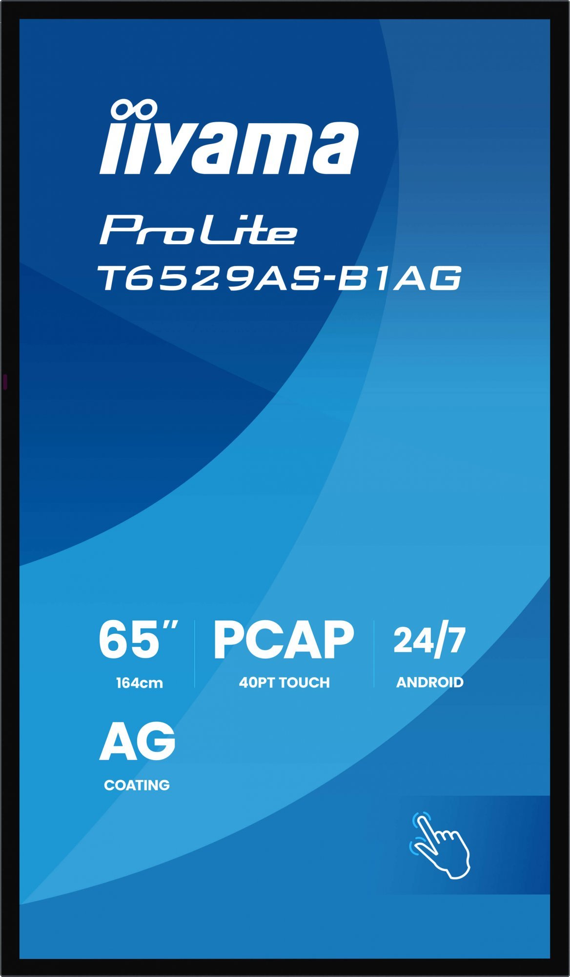 65" iiyama T6529AS-B1AG: IPS, 4K UHD,Android,24/7