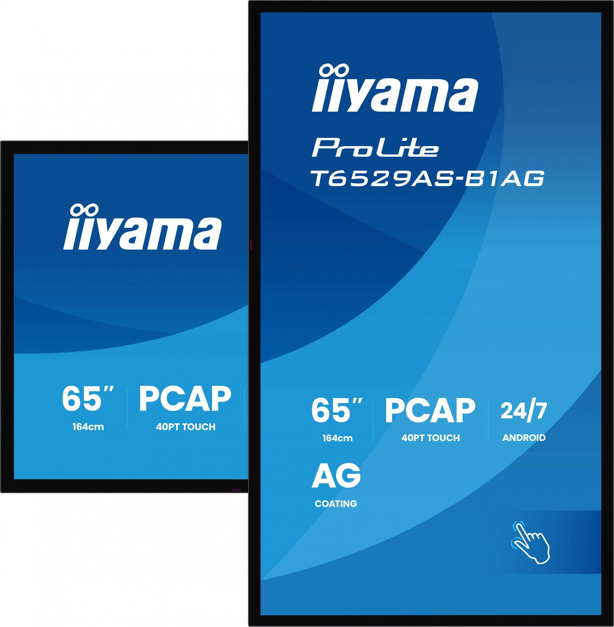 65" iiyama T6529AS-B1AG: IPS, 4K UHD,Android,24/7