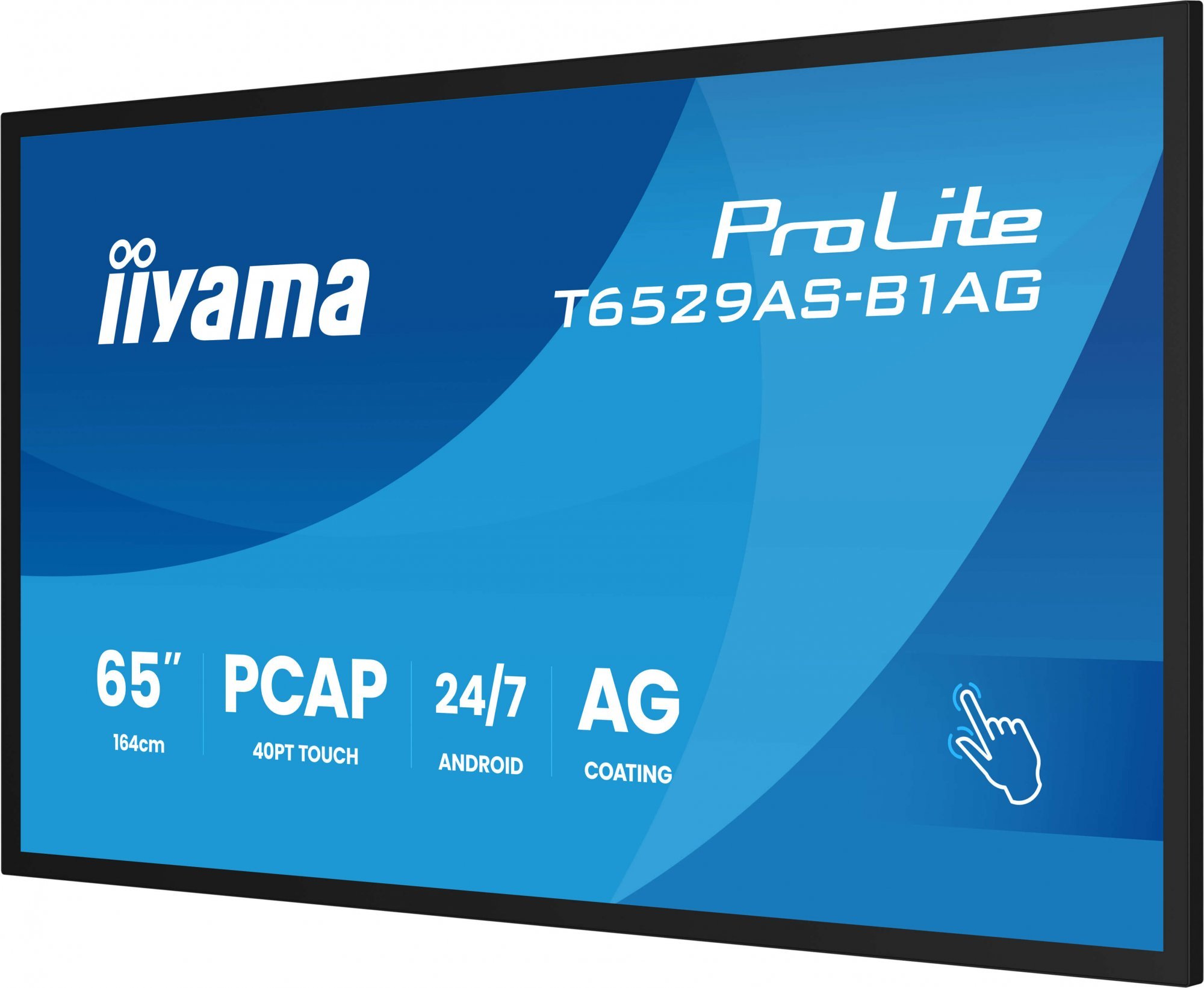 65" iiyama T6529AS-B1AG: IPS, 4K UHD,Android,24/7