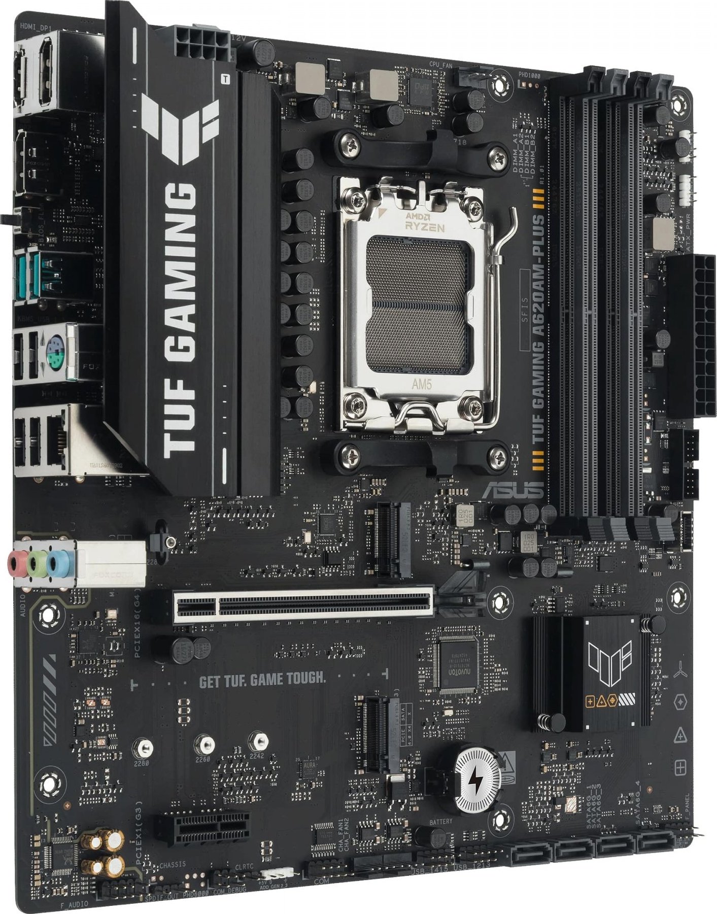 ASUS MB Sc AM5 TUF GAMING A620AM-PLUS, 4xDDR5, 2xDP, 1xHDMI, mATX