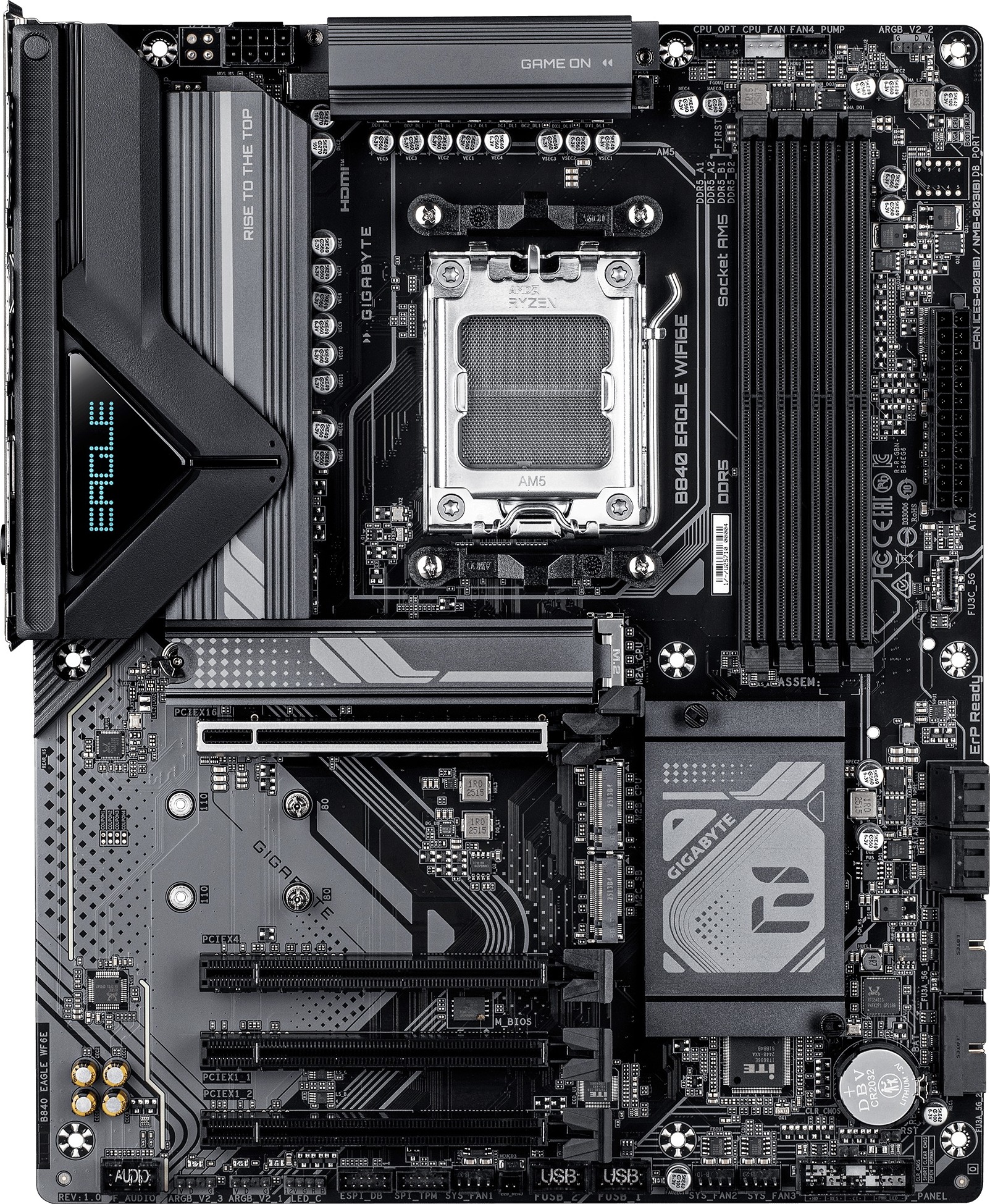 GIGABYTE MB Sc AM5 B840 EAGLE WF6E, AMD B840, 4xDDR5, Wifi, DP, HDMI, ATX