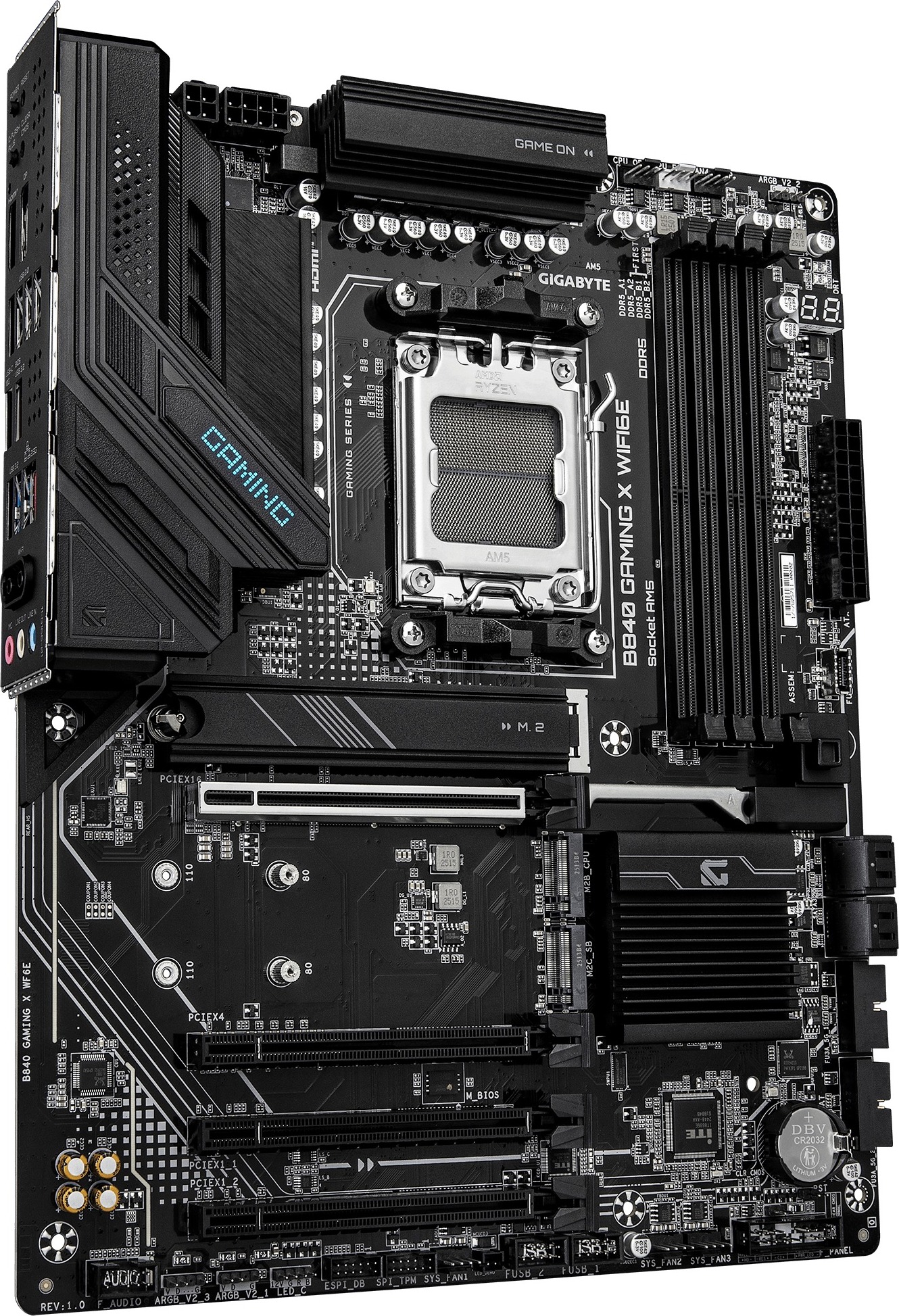 GIGABYTE MB Sc AM5 B840 GAMING X WF6E, AMD B840, 4xDDR5, WIFI, DP, HDMI, ATX