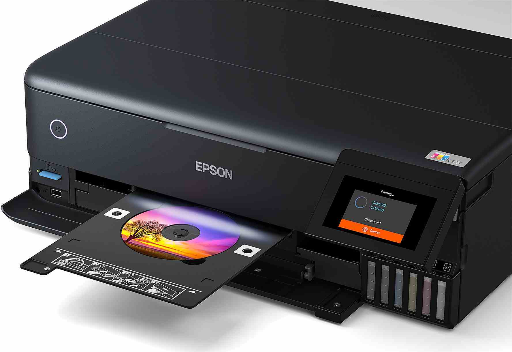 Atramentová tlačiareň EPSON EcoTank L8180, 3v1, A3, 28 str./min, USB, LCD panel, fototlačiareň, 6ink, 3 roky záruka po reg.