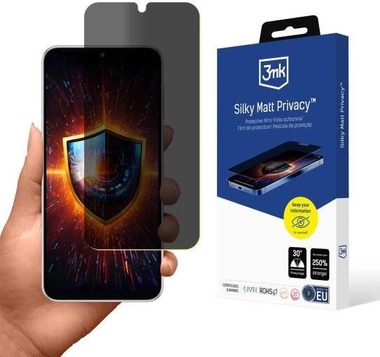 3mk ochranná folie Silky Matt Privacy pro Samsung Galaxy M36