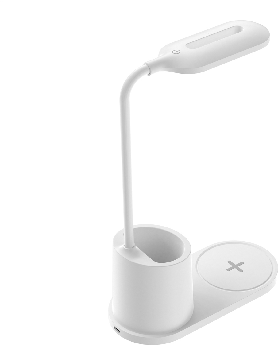 Fellowes Platinet PDL1930W stolní LED lampa 3W stmívatelná, bezdrátové nabíjení, bílá