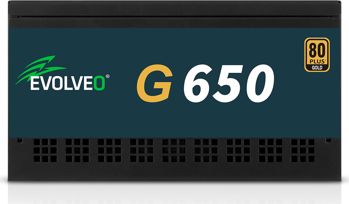 EVOLVEO G650 zdroj 650W, 80+ GOLD, ATX 3.1, aPFC, 140 mm ventilátor