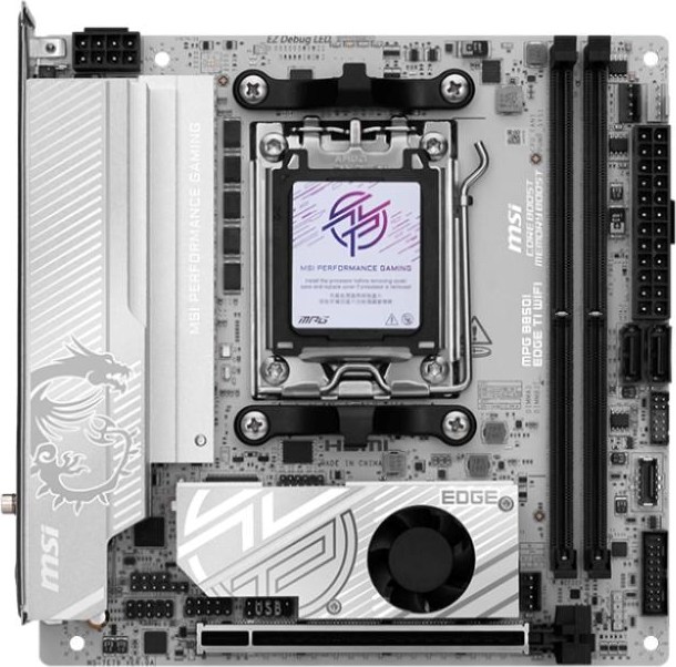 MSI MB Sc MPG B850I EDGE TI WIFI,AMD B850, 2xDDR5, 1xHDMI, WiFi, ATX