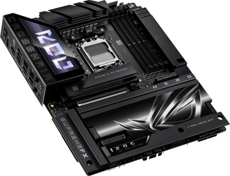 ASUS MB Sc AM5 ROG CROSSHAIR X870E HERO BTF, 4xDDR5, WIFI, 1xHDMI, 2xThunderbolt, ATX