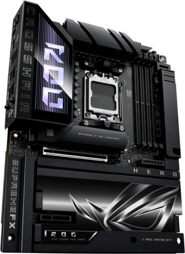ASUS MB Sc AM5 ROG CROSSHAIR X870E HERO BTF, 4xDDR5, WIFI, 1xHDMI, 2xThunderbolt, ATX