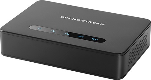 Grandstream HT812  (ATA), 2x FXS, 2 SIP účty, 1x Gbit LAN, NAT router, 3-cestná konf., auto-provisi.