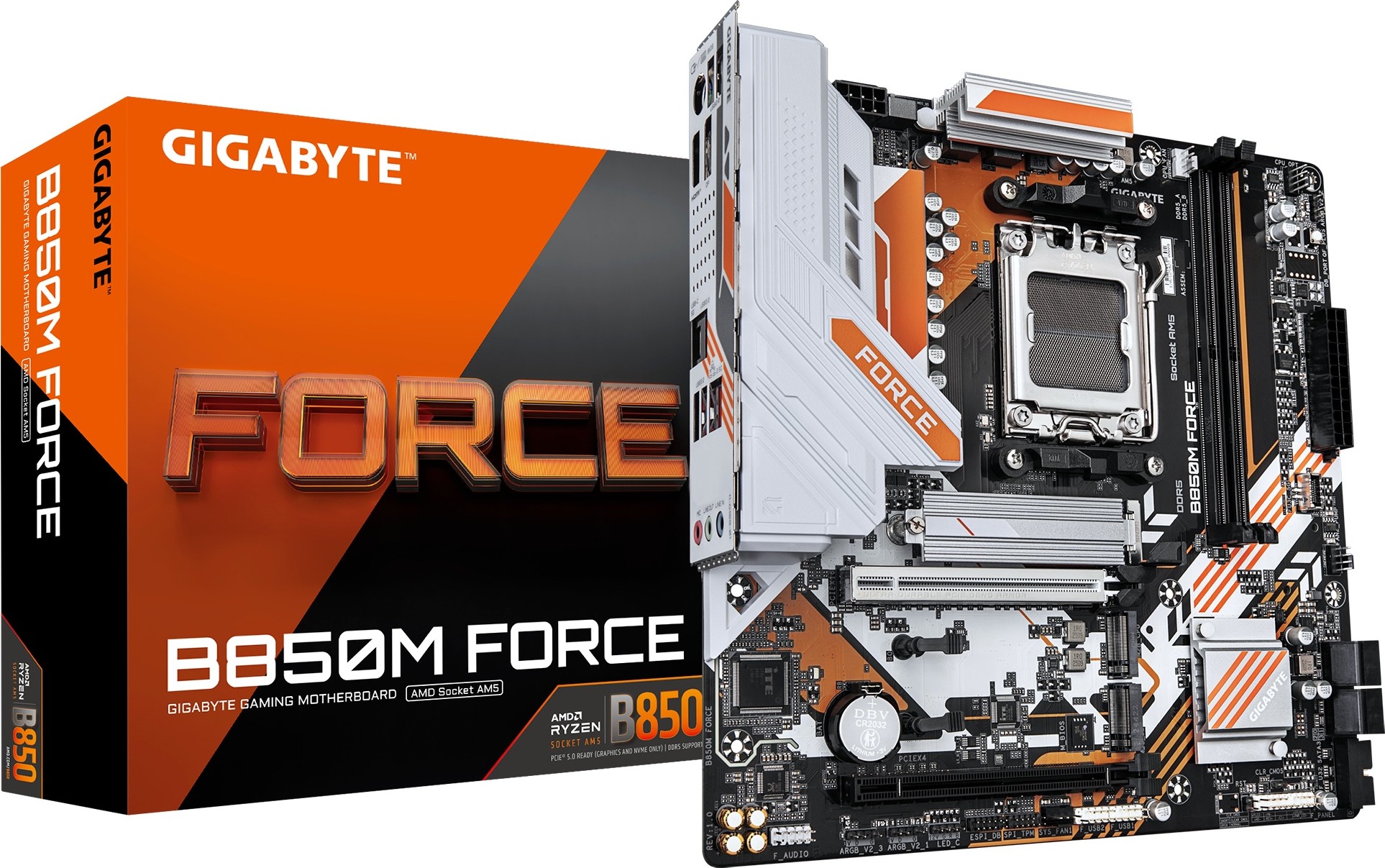 GIGABYTE MB Sc AM5 B850M FORCE, AMD B850, 2xDDR5, 1xDP, 1xHDMI, mATX