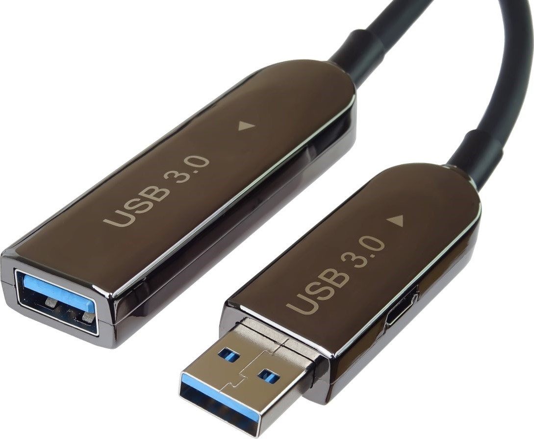 PREMIUMCORD Kabel USB3.0 + 2.0 prodlužovací optický AOC kabel A/Male - A/Female 20m