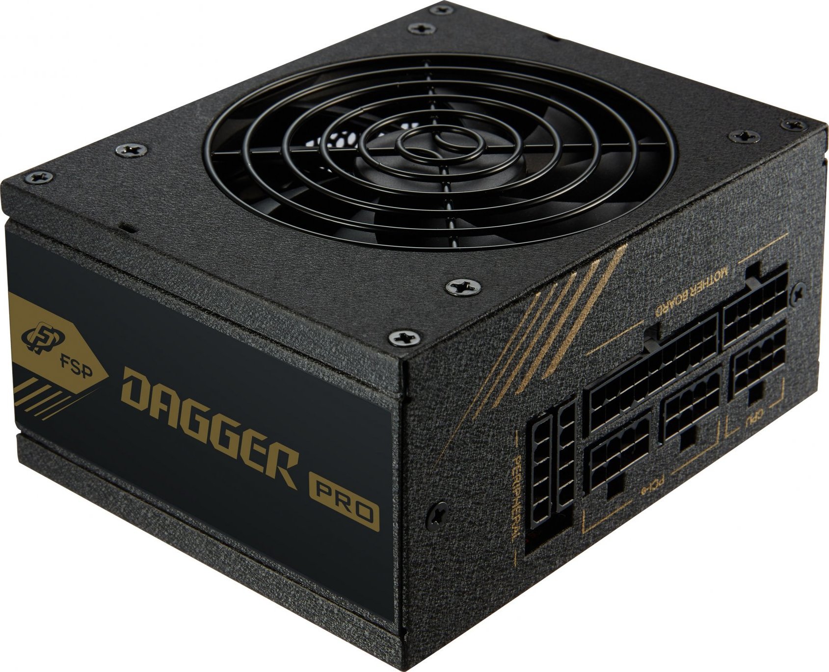 Napájací zdroj Fortron 650W DAGGER PRO 650, 80+ GOLD, Full Range, modulárny kábel, SFX&ATX, plná ochrana, 8cm dual BB