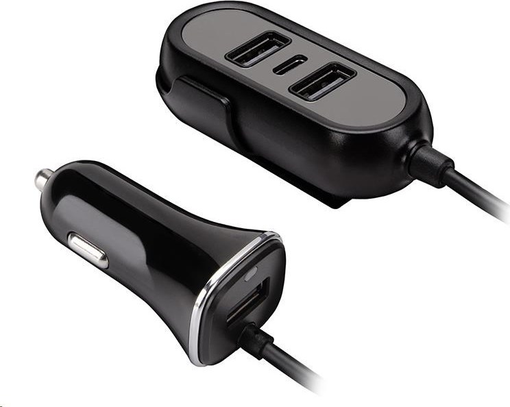 TRACER nabíječka do auta 12-24V Multicharge 3xUSB 7,2A + PD 18W