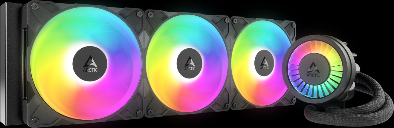 ARCTIC Liquid Freezer III Pro 420 A-RGB : All-in-One CPU Water Cooler with 420mm radiator and 3x P14