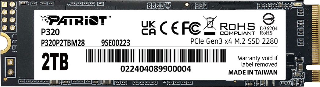 PATRIOT P320/2TB/SSD/M.2 NVMe/5R