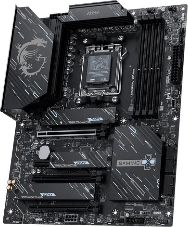 MSI MB Sc AM5 X870E GAMING PLUS WIFI, AMD X870E, 4xDDR5, 1xHDMI, 1xUSB4, WI-FI