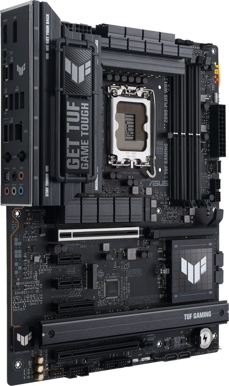 ASUS MB Sc LGA1851 TUF GAMING Z890-PLUS WIFI, Intel Z890, 4xDDR5, 1xDP, 1xHDMI, 1xThunderbolt, 1xUSB4, WI-FI, ATX