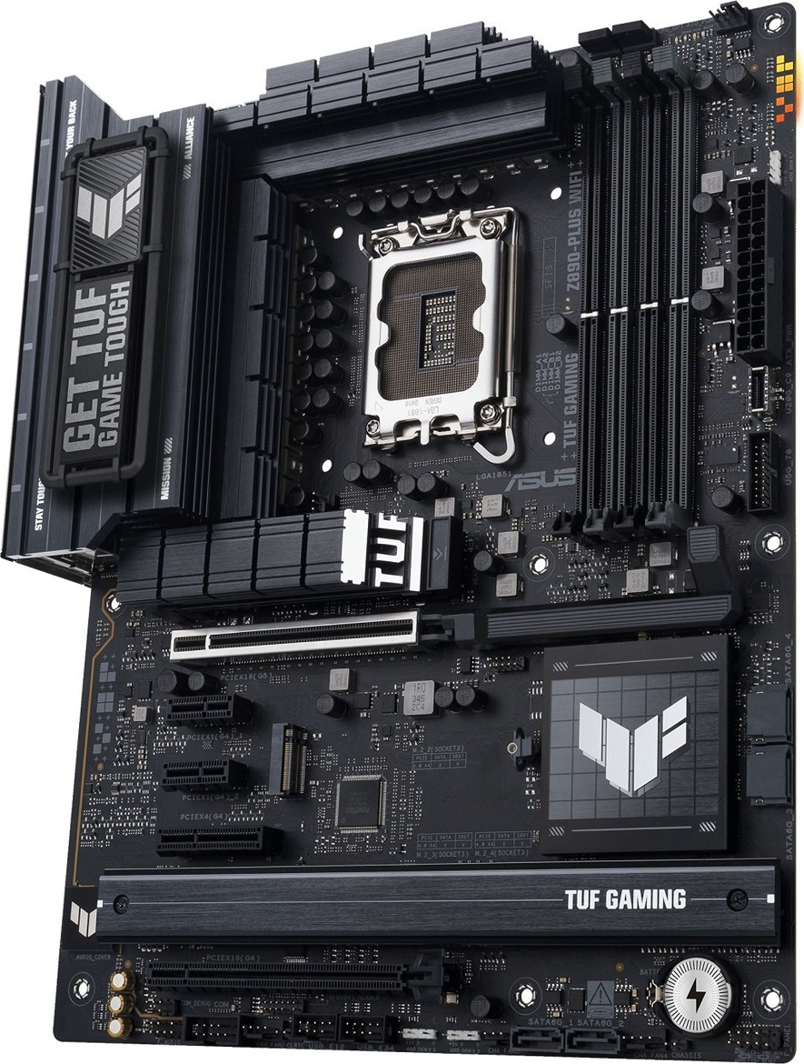 ASUS MB Sc LGA1851 TUF GAMING Z890-PLUS WIFI, Intel Z890, 4xDDR5, 1xDP, 1xHDMI, 1xThunderbolt, 1xUSB4, WI-FI, ATX
