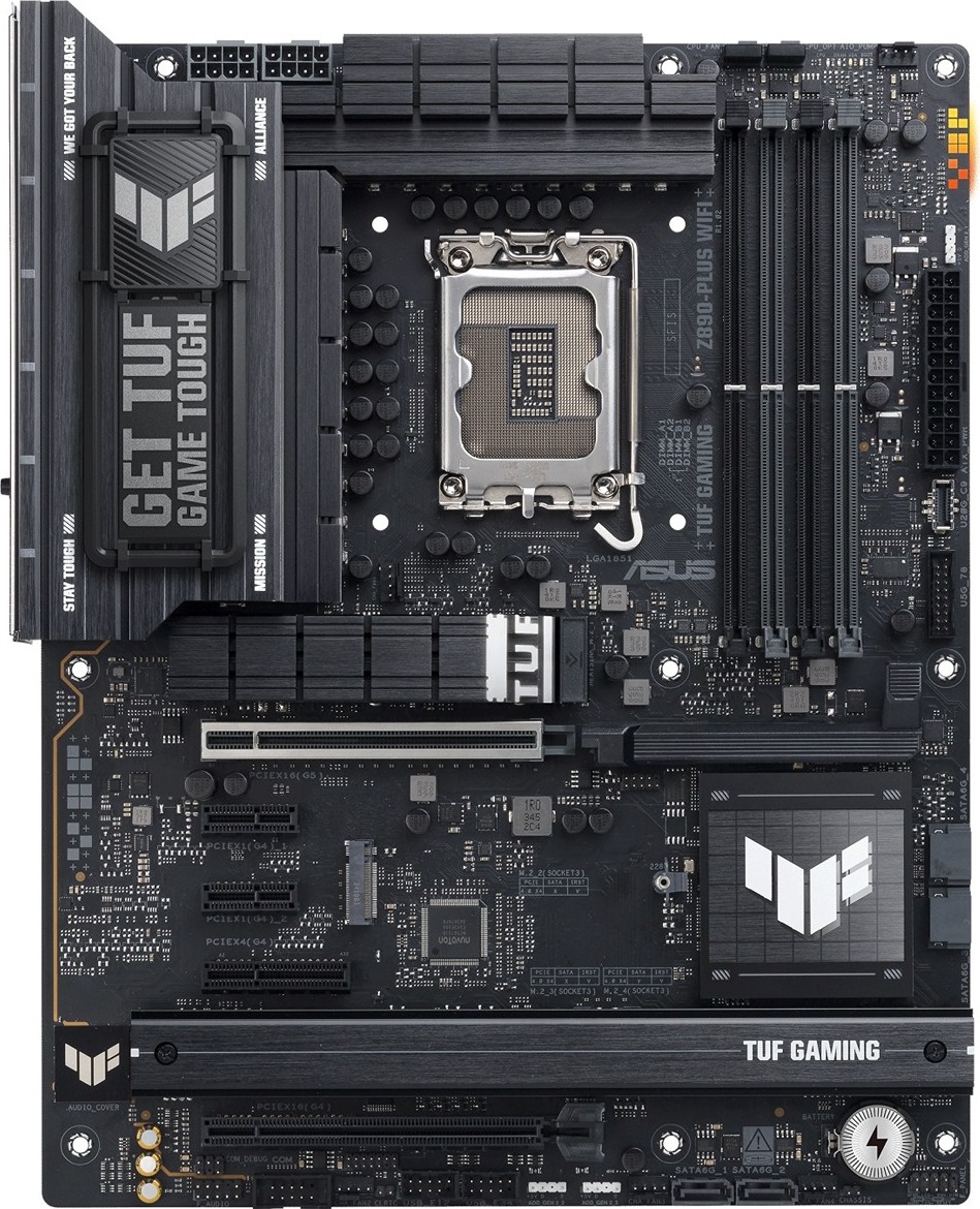 ASUS MB Sc LGA1851 TUF GAMING Z890-PLUS WIFI, Intel Z890, 4xDDR5, 1xDP, 1xHDMI, 1xThunderbolt, 1xUSB4, WI-FI, ATX