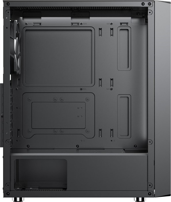 1stCOOL skříň GAMER 4, Mid tower, AU, USB 3.0, USB-C, 2x120mm, bez zdroje, černá