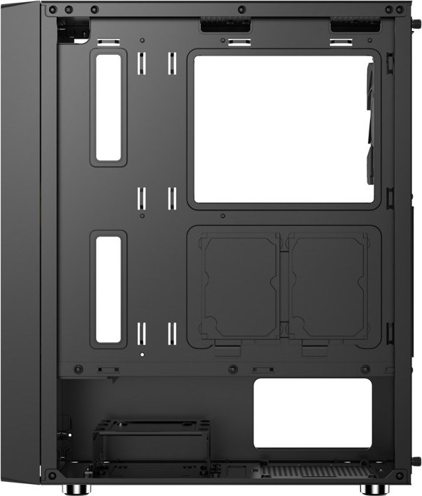 1stCOOL skříň GAMER 4, Mid tower, AU, USB 3.0, USB-C, 2x120mm, bez zdroje, černá