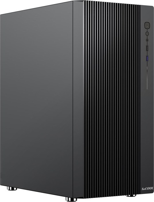 1stCOOL skříň GAMER 4, Mid tower, AU, USB 3.0, USB-C, 2x120mm, bez zdroje, černá