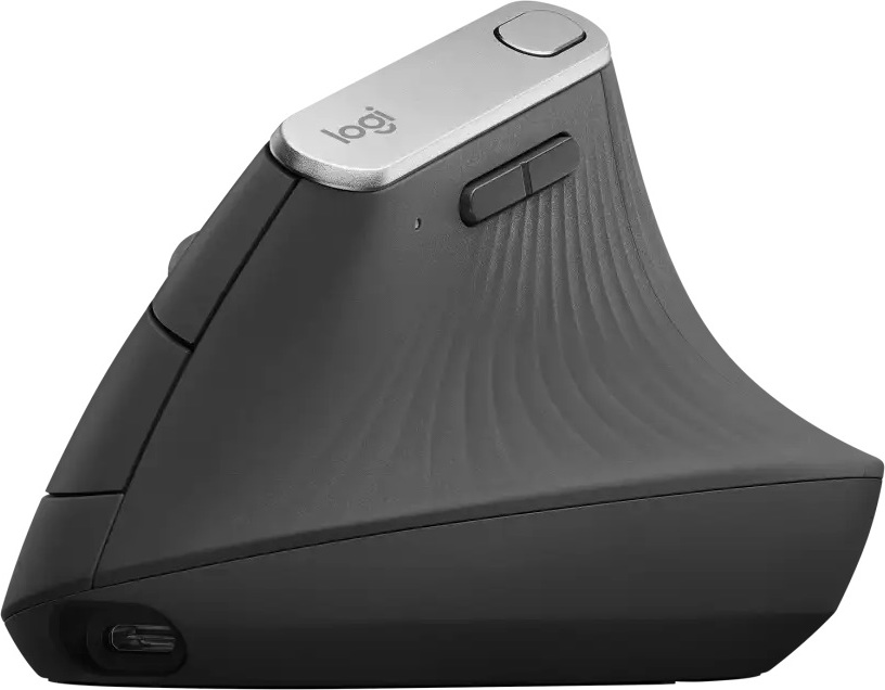 LOGITECH OEM Logitech MX Vertical/Vertikální/Optická/Pro praváky/4 000 DPI/USB+BT/Grafitová