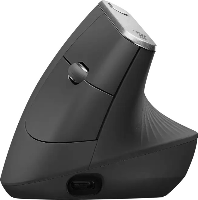 LOGITECH OEM Logitech MX Vertical/Vertikální/Optická/Pro praváky/4 000 DPI/USB+BT/Grafitová