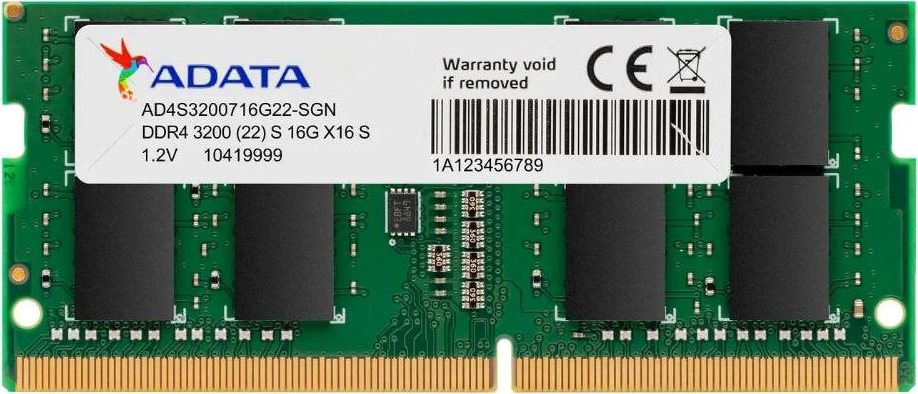 A-Data ADATA SODIMM DDR4 32GB 3200MHz 512x8, Premier Single Tray