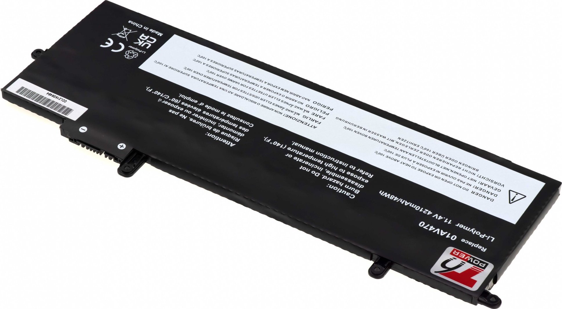 Baterie T6 Power pro Lenovo ThinkPad X280, ThinkPad A285, 4210mAh, 48Wh, 6cell, Li-Pol