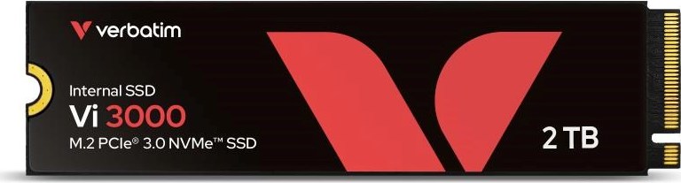 VERBATIM SSD Vi3000 Internal PCIe NVMe M.2 SSD 2TB , W 3000/ R 3300 MB/s