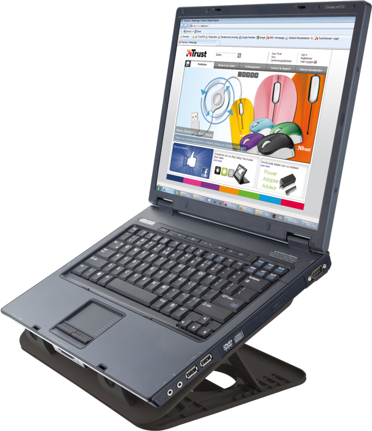 Chladiaci stojan na notebook TRUST Cyclone (chladiaca podložka)