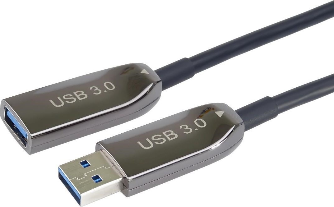 PremiumCord Optický predlžovací kábel AOC USB 3.0 A/muži - A/ženy, 30m