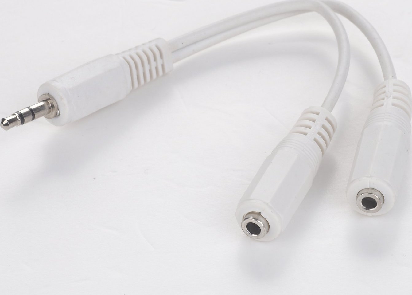PREMIUMCORD Rozbočovač káblov 3,5 Jack M - 2xF 10cm