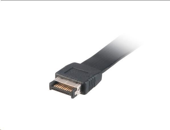 Adaptér AKASA MB interný, USB 3.1, držiak PCI s konektorom typu C, 50 cm