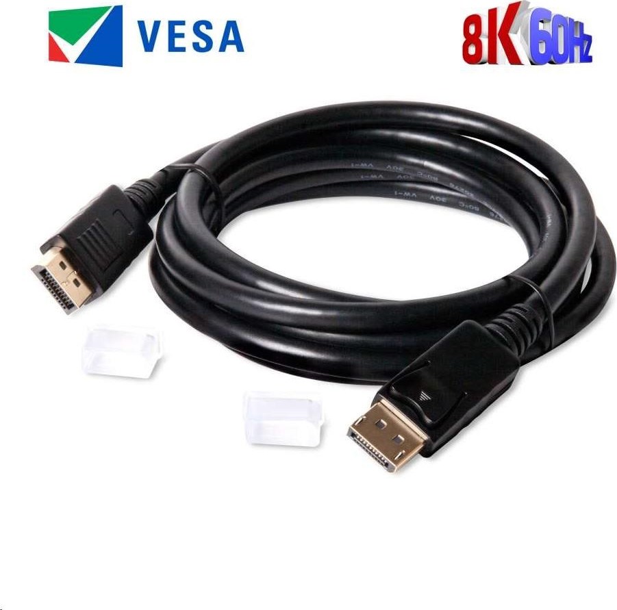 Club 3D Club3D Certifikovaný DisplayPort kábel 1.4 HBR3 8K60Hz (M/M), 2m