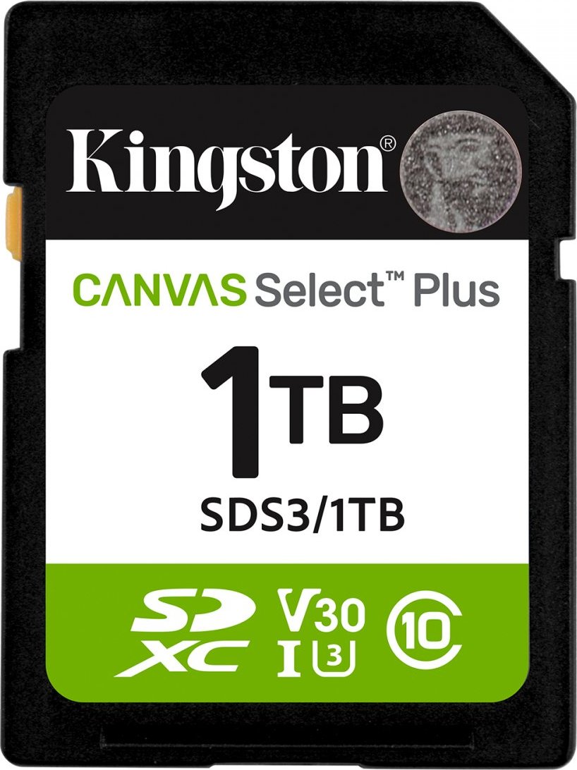 Kingston SDXC karta 1TB Canvas Select Plus, U1, V10, A1