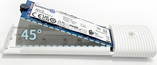 D-Link DSP-111 USB-C Enclosure/Externí box pro M.2 NVMe/NGFF SSD