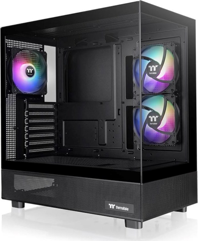 THERMALTAKE Case View 270 Plus TG ARGB, ATX, Průhledná bočnice, 3x 120mm ARGB Fan, černá