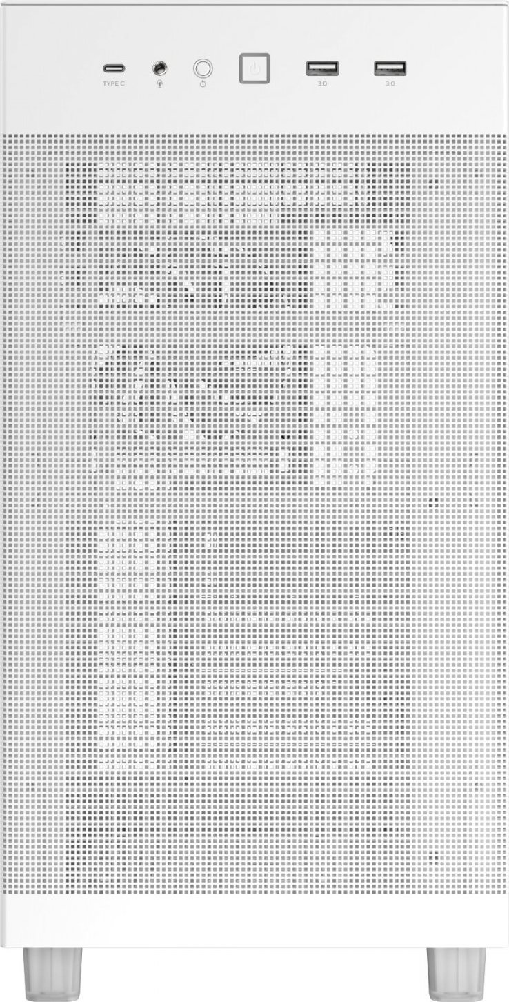 ASUS case PRIME AP303 TG WHITE, ATX, průhledná bočnice,1x120mm, bílá