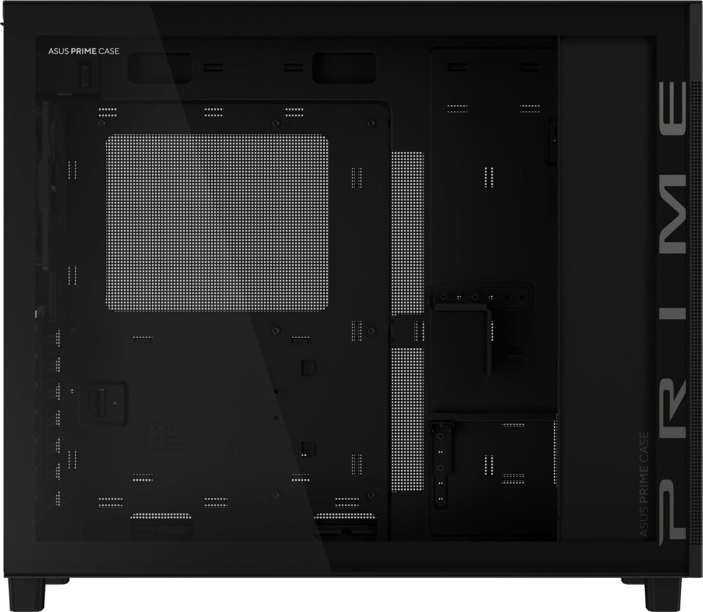 ASUS case PRIME AP303 TG BLACK, ATX, průhledná bočnice,1x120mm, černá