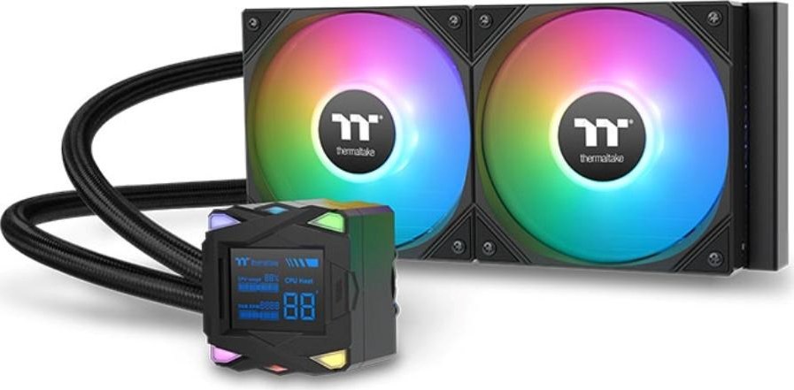 THERMALTAKE Vodní chladič LA240-S ARGB, 2x120mm ARGB, LGA1851, AM5, černá